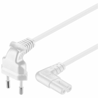 PREMIUMCORD Kabel síťový 230V k magnetofonu se zahnutými ...