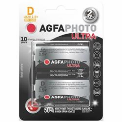 AgfaPhoto Power Ultra baterie LR20/D, blister 2ks 