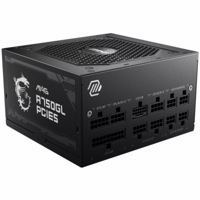 MSI zdroj MAG A750GL PCIE5/ 750W/ ATX3.0/ akt. PFC/ 7 let...