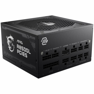 MSI zdroj MAG A850GL PCIE5/ 850W/ ATX3.0/ akt. PFC/ 7 let...