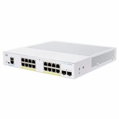 Cisco switch CBS350-16FP-2G-EU (16xGbE,2xSFP,16xPoE+,240W...