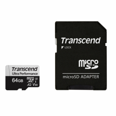 Transcend 64GB microSDXC 340S UHS-I U3 V30 A2 3D TLC (Cla...