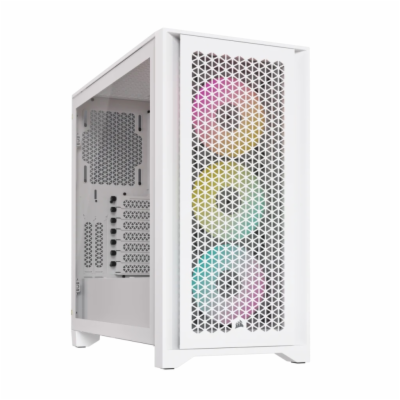 CORSAIR iCUE 4000D RGB AIRFLOW/Midi Tower/Transpar./Bílá