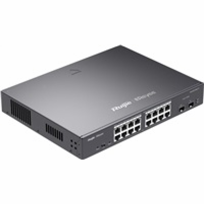 Reyee RG-ES218GC-P Smart mananged PoE switch, 16x PoE, 2x...