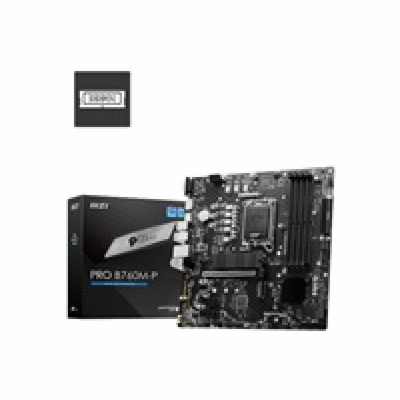 MSI MB Sc LGA1700 PRO B760M-P, Intel B760, 4xDDR5, 1xDP, ...