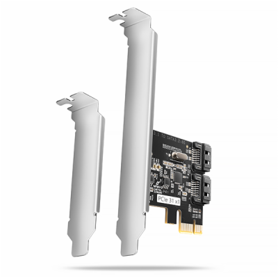 AXAGON PCES-SJ2, PCIe řadič - 2x interní SATA 6G port, JM...