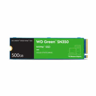 WD GREEN SSD NVMe 500GB PCIe SN350, Geb3 8GB/s, (R:2400/W...