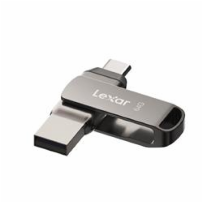 Lexar flash disk 64GB - JumpDrive D400 Dual USB-C & USB-A...