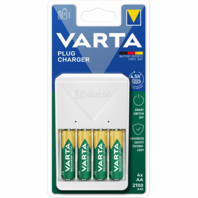 Nabíječka VARTA PLUG CHARGER +4R6 2100 4,5hodin