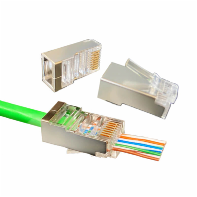 W-Star  Konektor FTP RJ45EZ Cat6 100ks pozlacený 6SLD pas...