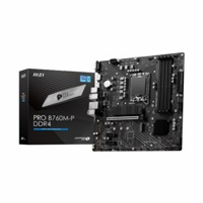 MSI MB Sc LGA1700 PRO B760M-P DDR4, Intel B760, 4xDDR4, 1...