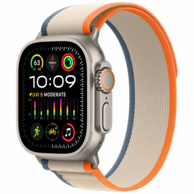 Apple Watch Ultra 2 49mm titanové pouzdro s oranžovo-béžo...