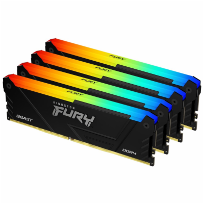 KINGSTON 64GB 3200MT/s DDR4 CL16 DIMM (Kit of 4) FURY Bea...