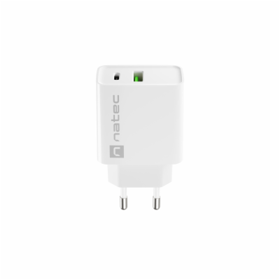 Universální nabíječka Natec RIBERA 20W 1X USB-A + 1X USB-...