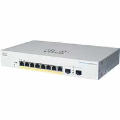 Cisco switch CBS220-8FP-E-2G (8xGbE,2xSFP, 8xPoE+,130W,fa...