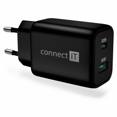 CONNECT IT Wanderer2 GaN nabíjecí adaptér 1×USB-C + 1xUSB...