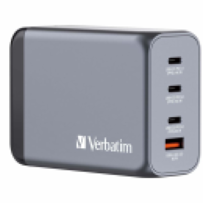 Verbatim cestovní adaptér GNC-240, GaN zástrčka, 3x USB-C...