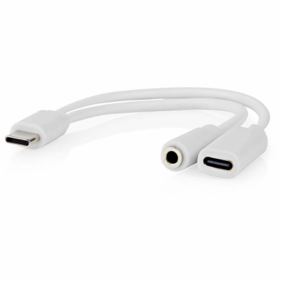 NEDIS USB-C adaptér/ USB-C zástrčka - USB-C zásuvka / 3,5...