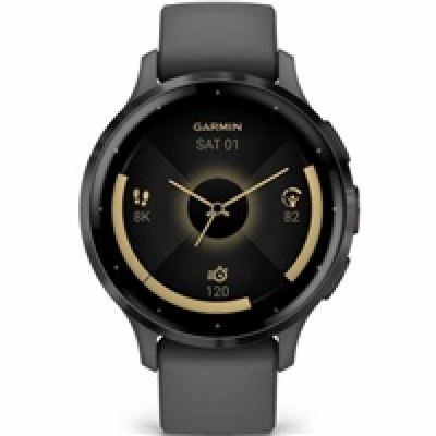 Garmin Venu 3S, Slate/Gray, Silicone band