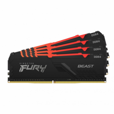 KINGSTON DIMM DDR4 32GB (Kit of 4) 3600MT/s CL17 FURY Bea...