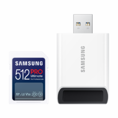 Samsung SDXC PRO ULTIMATE/SDXC/512GB/USB 2.0/Class 10/+ A...