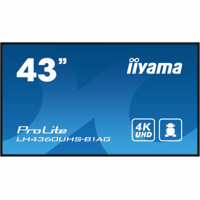 43" iiyama LH4360UHS-B1AG: VA,4K UHD,And.11,24/7