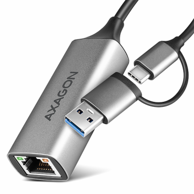 AXAGON ADE-TXCA, USB-C + USB-A 3.2 Gen 1 - Gigabit Ethern...