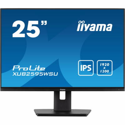 iiyama ProLite/XUB2595WSU-B5/25"/IPS/FHD/75Hz/4ms/Black/3R