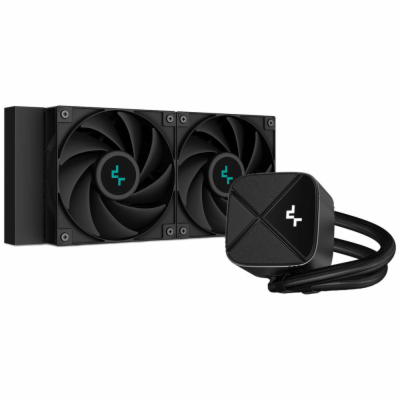 DEEPCOOL vodní chladič LS520S Zero Dark / 2x120 mm fan / ...