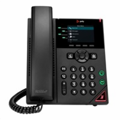 Poly VVX 250, 4linkový IP telefon, PoE