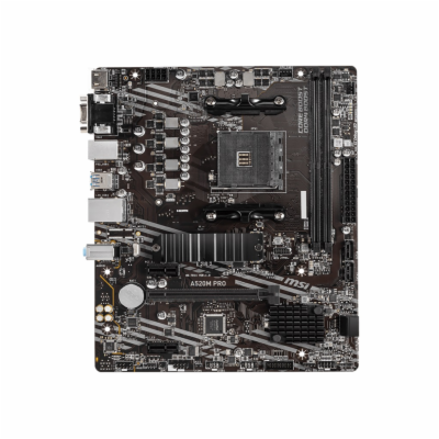 MSI MB Sc AM4 A520M PRO, AMD A520, VGA, 2xDDR4, mATX