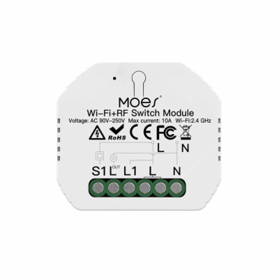 Smart ovladač osvětlení MOES Switch Module MS-104 Bluetoo...