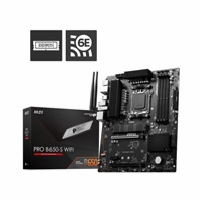 MSI MB Sc AM5 PRO B650-S WIFI, AMD B650, 4xDDR5, 1xDP, 1x...