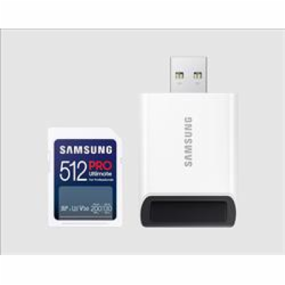 SAMSUNG PRO Ultimate SDXC 512GB + USB Adaptér / CL10 USH-...