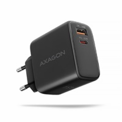 AXAGON ACU-PQ45 GaN nabíječka do sítě 45W, 2x port (USB-A...