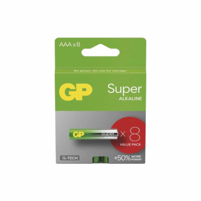 GP alkalická bat SUPER AAA (LR03) 8pack