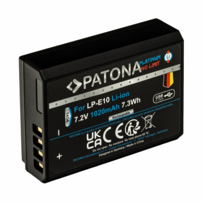 PATONA baterie pro foto Canon LP-E10 1020mAh Li-Ion Plati...