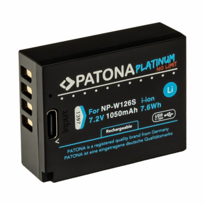 PATONA baterie pro foto Fuji NP-W126S 1050mAh Li-Ion Plat...