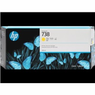 HP 738 300-ml Yellow DesignJet Ink Cartridge