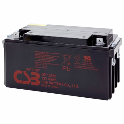 CSB Pb záložní akumulátor CSB GP12650, 12V, 65Ah