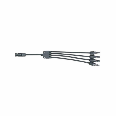 Kabel TIPA MC4 rozbočení 1x konektor/ 4x zdířka 30cm