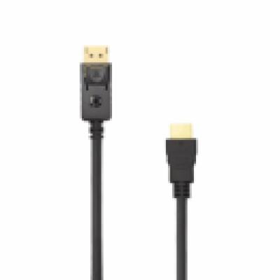 SBOX kabel HDMI-DP M/M, 2m, černý (DP-HDMI-2/R)