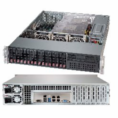 SUPERMICRO 2U chassis 16x 2,5 HS SAS3/SATA (8NVMe), 2x120...