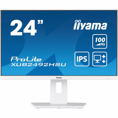 iiyama ProLite/XUB2492HSU-W6/23,8"/IPS/FHD/100Hz/0,4ms/Wh...