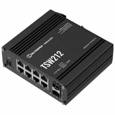 Teltonika L2/L3 Managed Switch 8 10/100/1000, 2x SFP - TS...