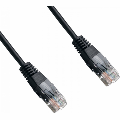 DATACOM Patch cord UTP CAT5E 3m černý