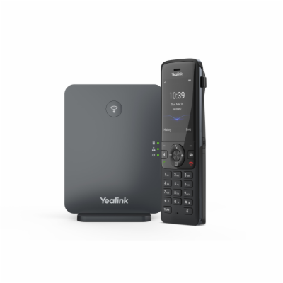 Yealink W78P, IP DECT báze+ručka, PoE, 2,4" bar.disp., až...