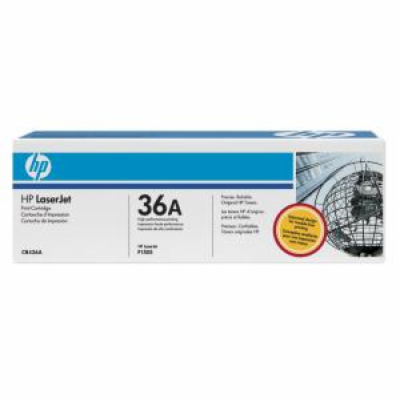 HP 36A Black LJ Toner Cart, CB436A (2,000 pages)