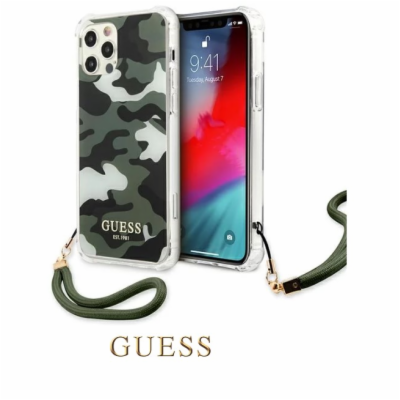 Guess iPhone  12/12 Pro Guess prémiový ochranný kryt tele...