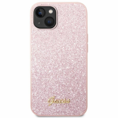 Guess PC/TPU Glitter Flakes Metal Logo Zadní Kryt pro iPh...